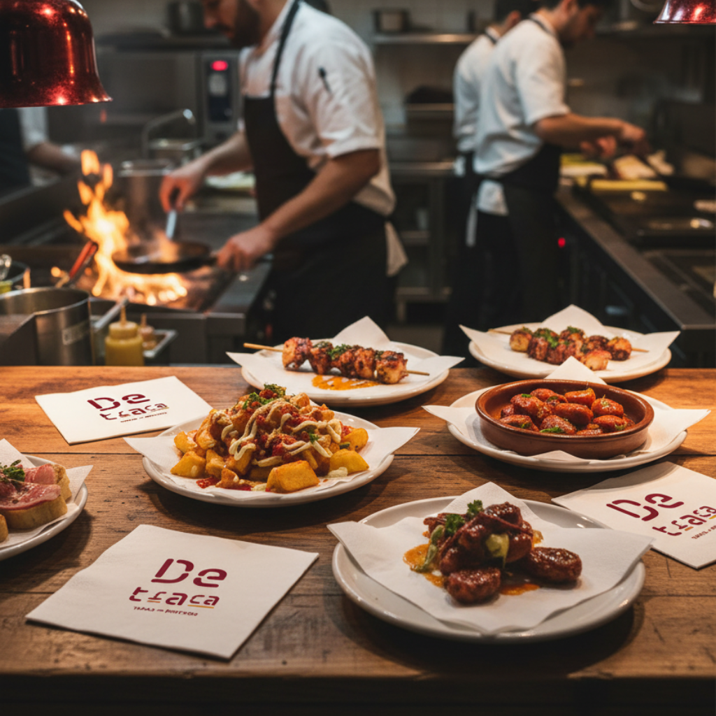 Branding para restaurante De Traca | Identidad visual para bar de tapeo