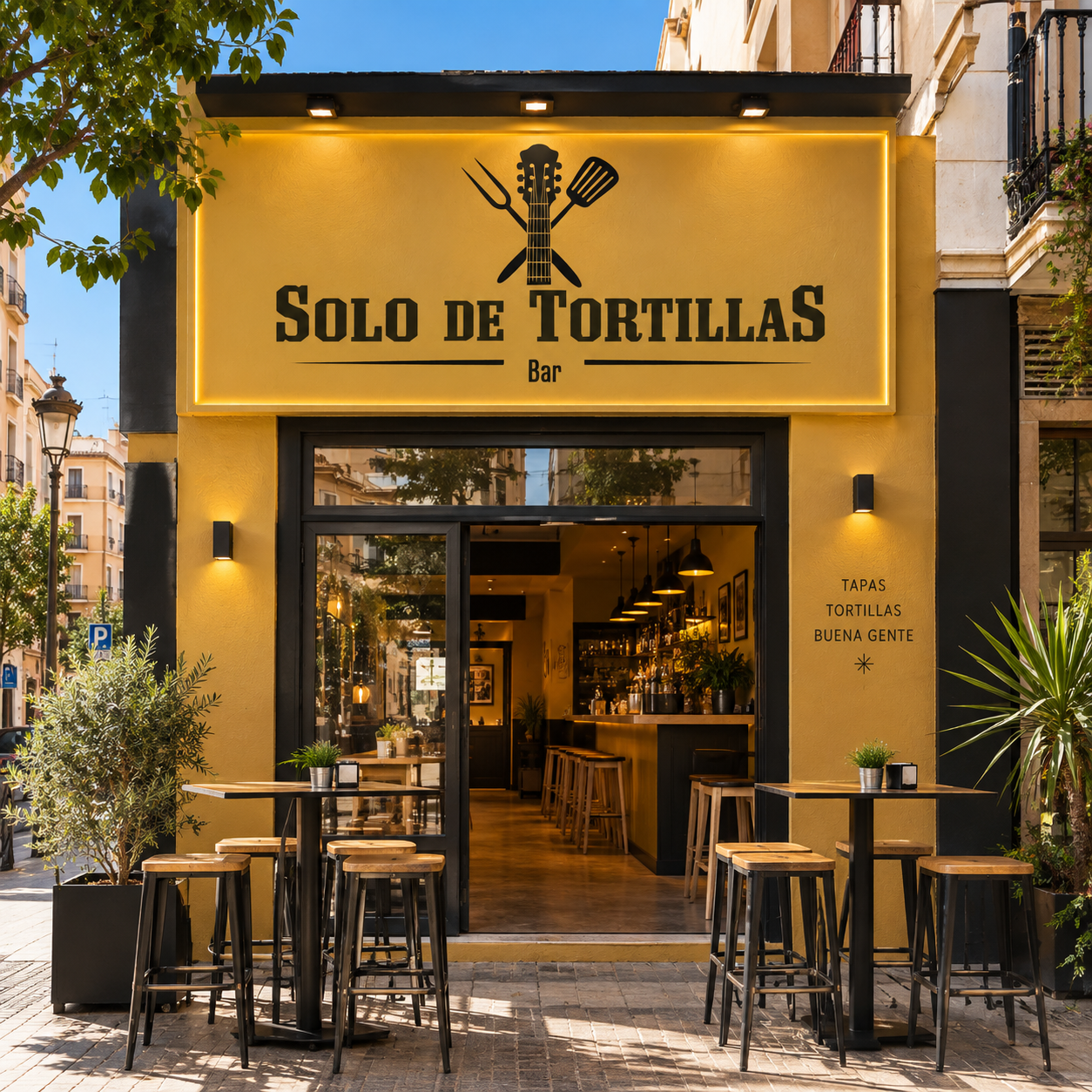 Branding para music bar | Identidad visual de Solo de Tortillas